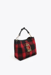Nuova Collezione Borsa piccola in tessuto tartan LOLA CASADEMUNT