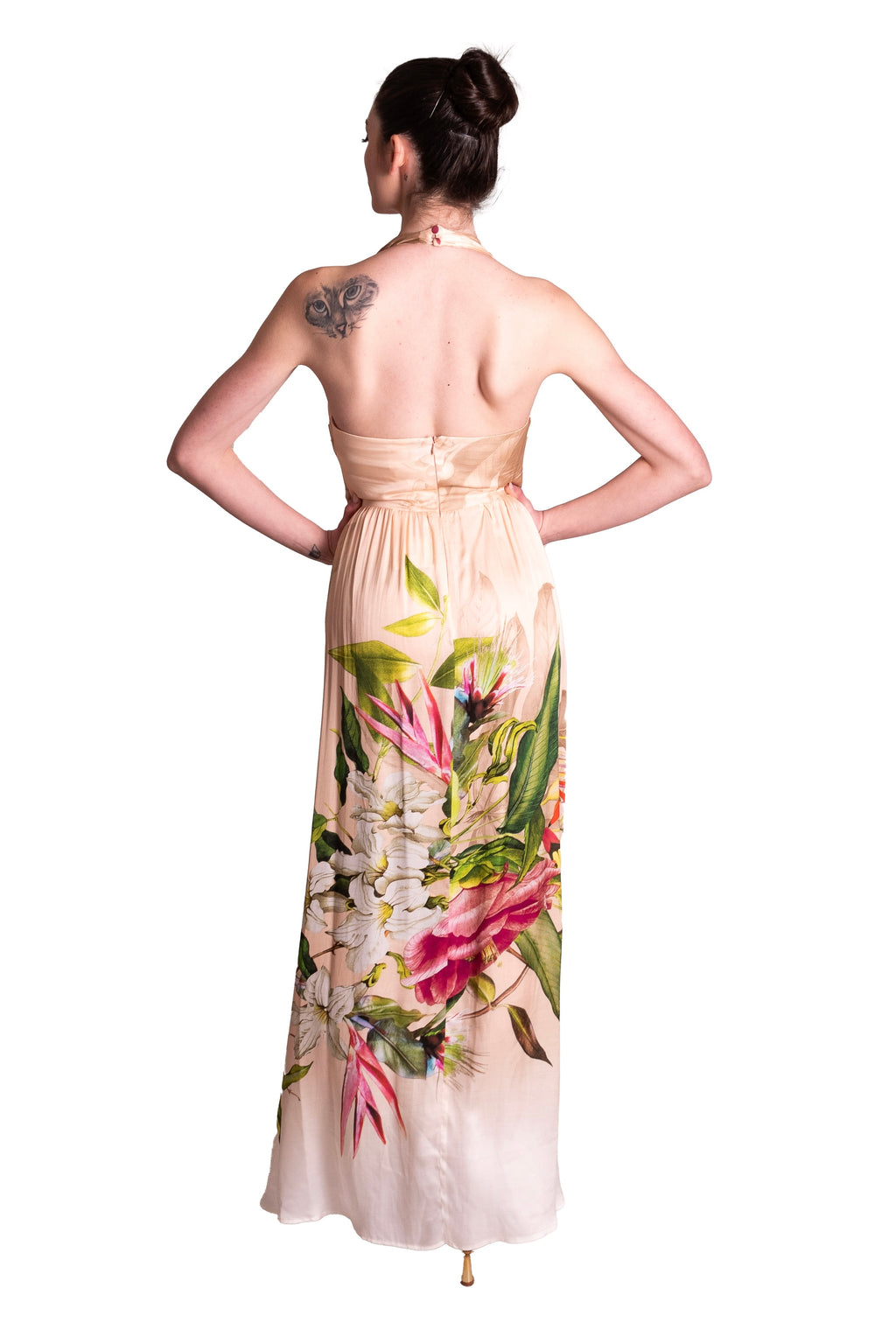 Abito lungo in viscosa floreale LAFTY LIE