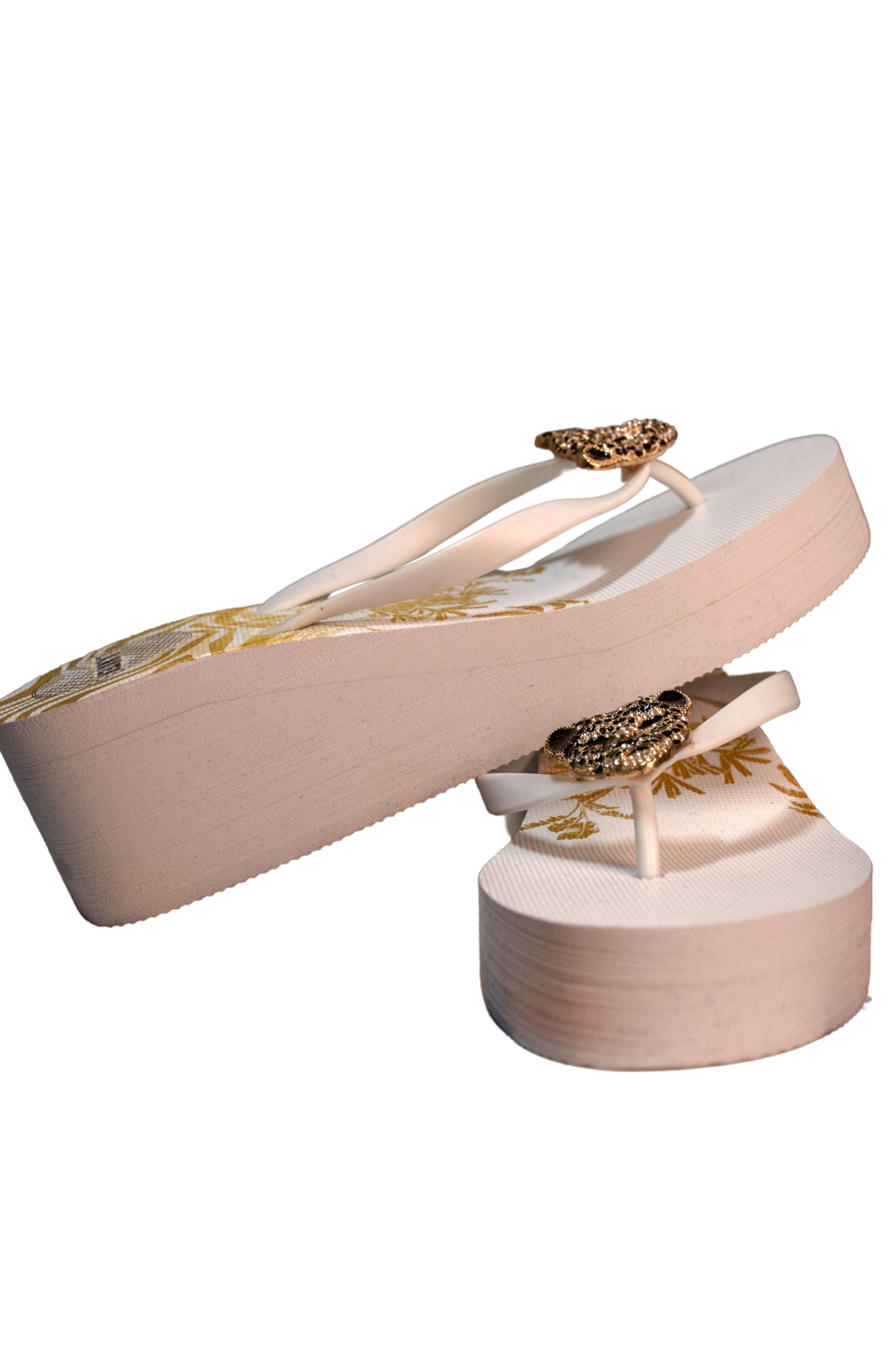 Sandali infradito in gomma con dettaglio gioiello Pantera 3,5mm L.A.WATER