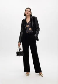 Nuova Collezione Pantaloni larghi in velluto stretch LOLA CASADEMUNT