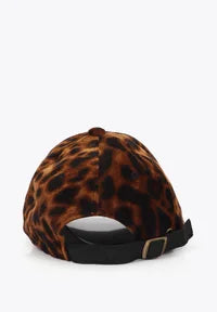 Nuova Collezione Cappellino in tessuto stampa leopard LOLA CASADEMUNT