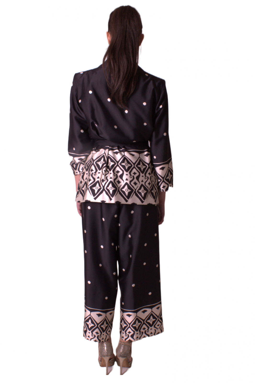 Pantaloni In Twill Stampato  ALBA CONDE