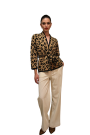 Cardigan in maglia stampa animalier Z.O.E.