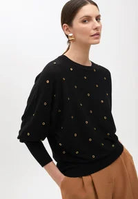 Maglia con occhielli con manica cadente LOLA CASADEMUNT