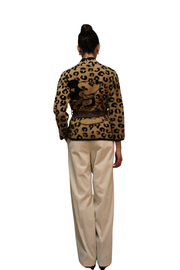 Cardigan in maglia stampa animalier Z.O.E.