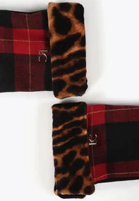Guanti in tessuto tartan LOLA CASADEMUNT
