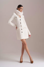 Abito abbottonato in maglia lavorata PHO