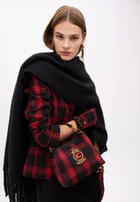 Nuova Collezione Borsa piccola in tessuto tartan LOLA CASADEMUNT