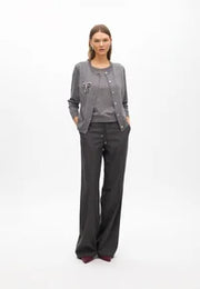 Cardigan effetto twin-set con fiocco gioiello LOLA CASADEMUNT