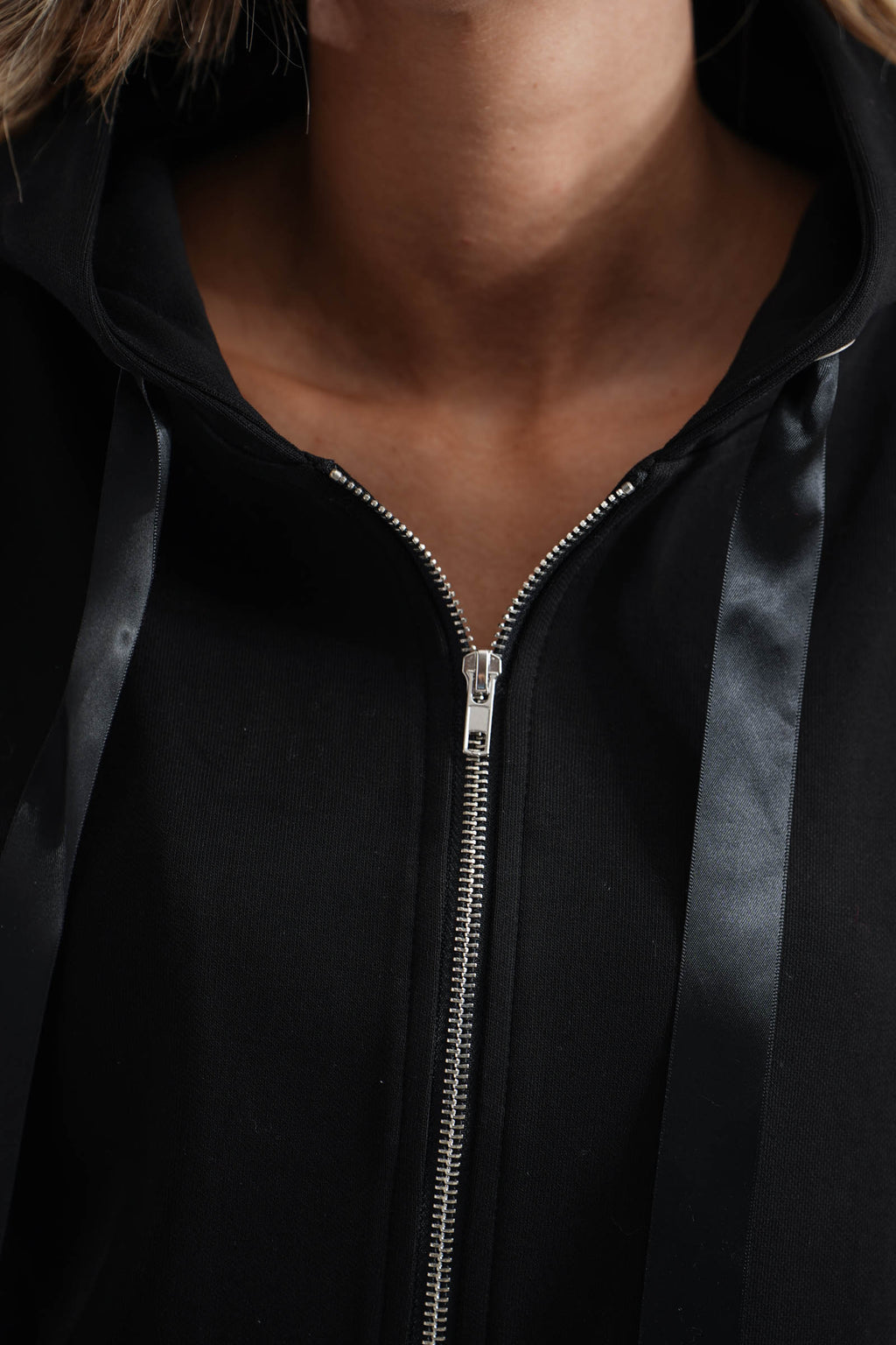 Cardigan di felpa dettaglio strass e cristalli LAFTY LIE