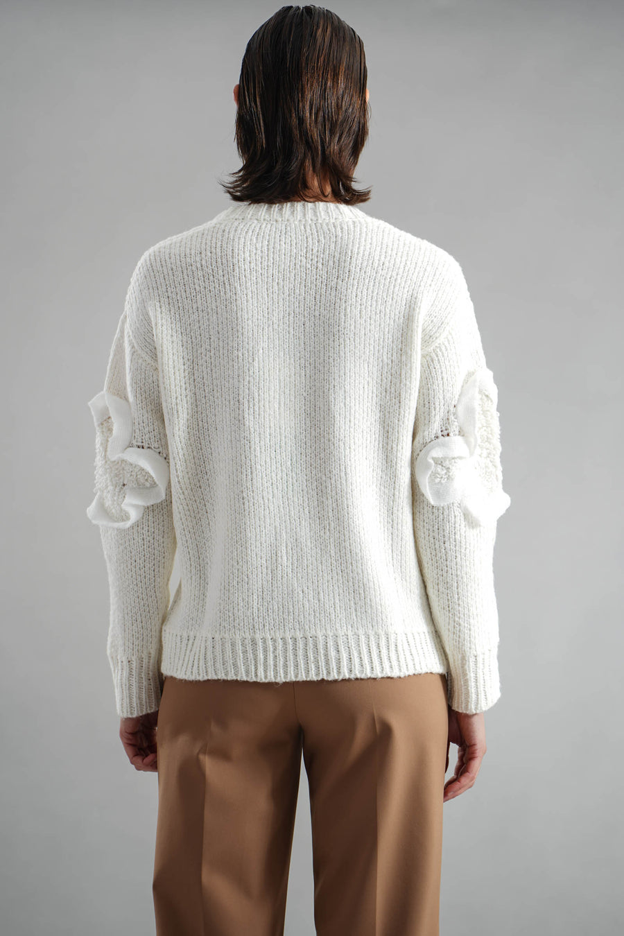 Maglia lavorazione a rilievo con perline Z.O.E.