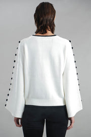 Maglia con ricami a rilievo Z.O.E.