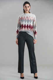 Pantaloni larghi motivo spigato Z.O.E.