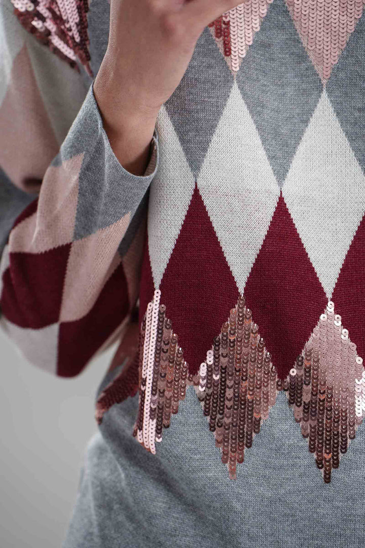 Maglia jacquard con paillettes Z.O.E.