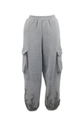 Pantalone di felpa cargo con cristalli ODI ET AMO