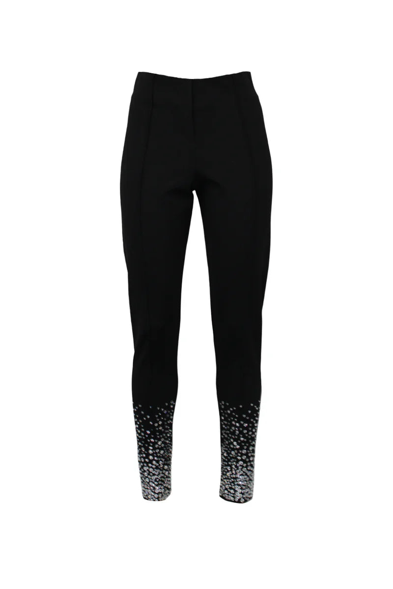 Leggings punto milano con cristalli ODI ET AMO