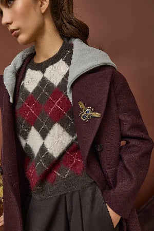 Maglia jacquard misto mohair ANITIE'