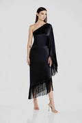 Abito monospalla con frange ATELIER LEGORA