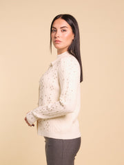 Cardigan trecce con cristalli Z.O.E.