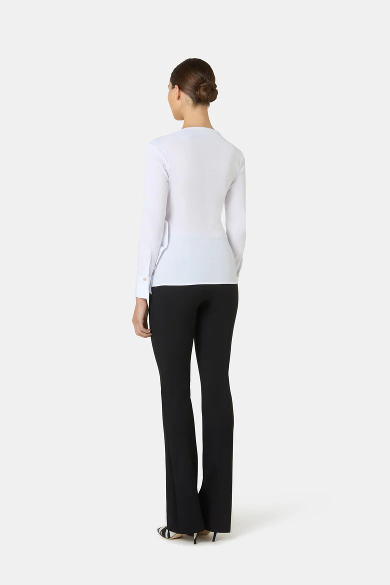 Camicia Eliman In Cotone stretch dettaglio fiore CHIARA BONI
