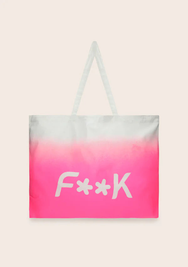 Maxi shopping bag degradè F**K