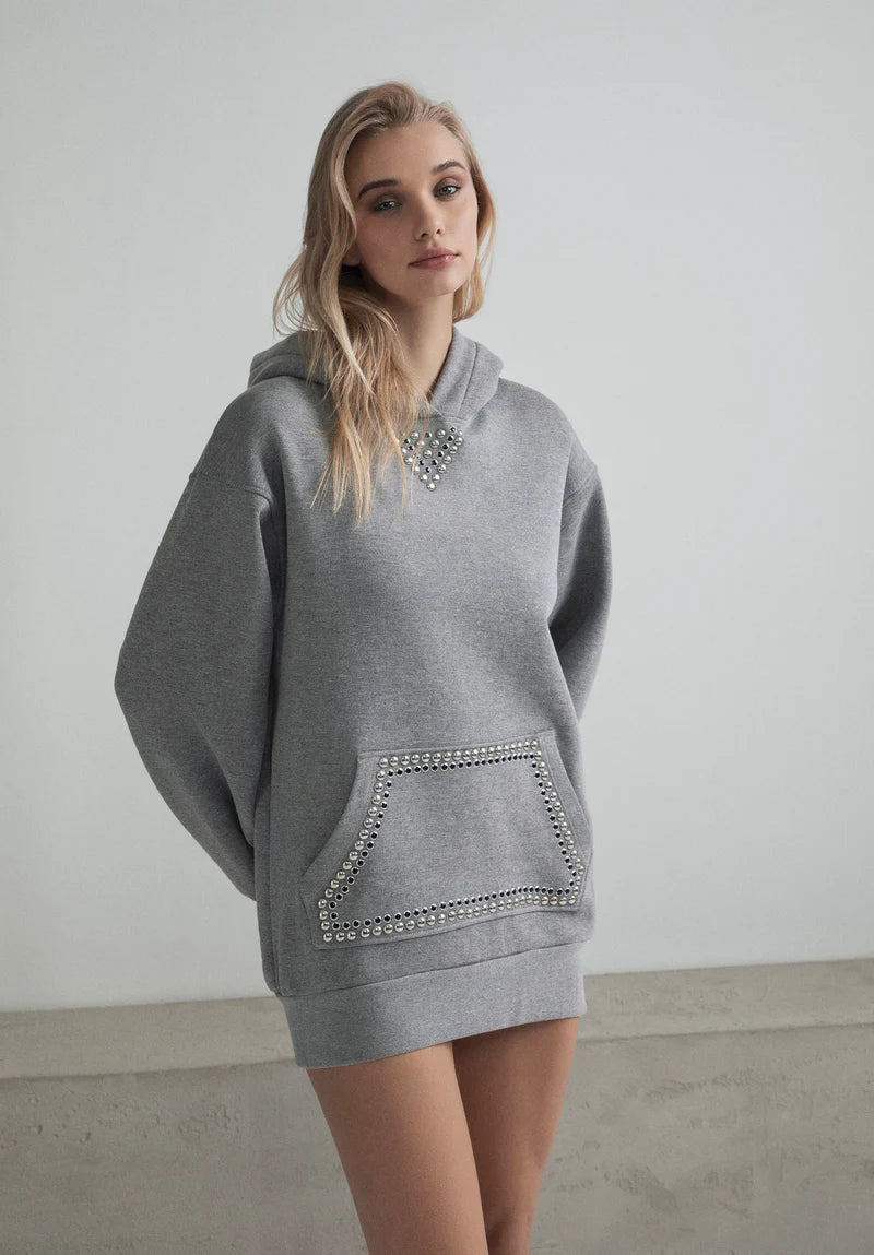 Abito di felpa con borchie ODI ET AMO