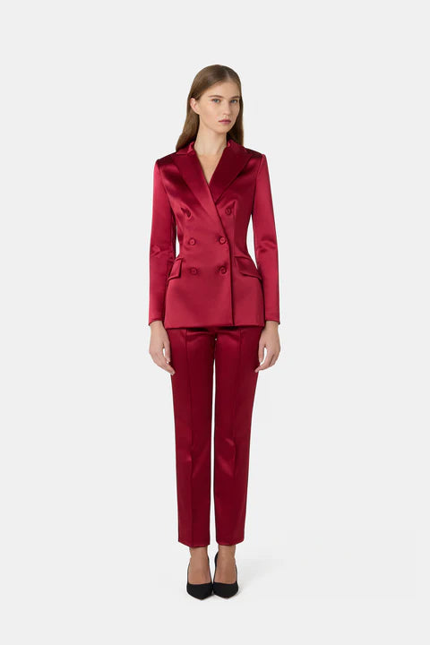 Giacca Doppiopetto Tobehi in raso stretch CHIARA BONI