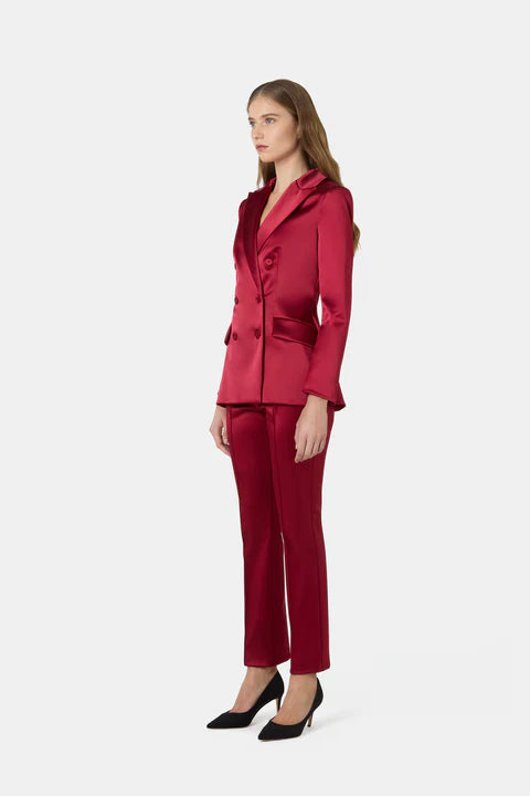 Giacca Doppiopetto Tobehi in raso stretch CHIARA BONI