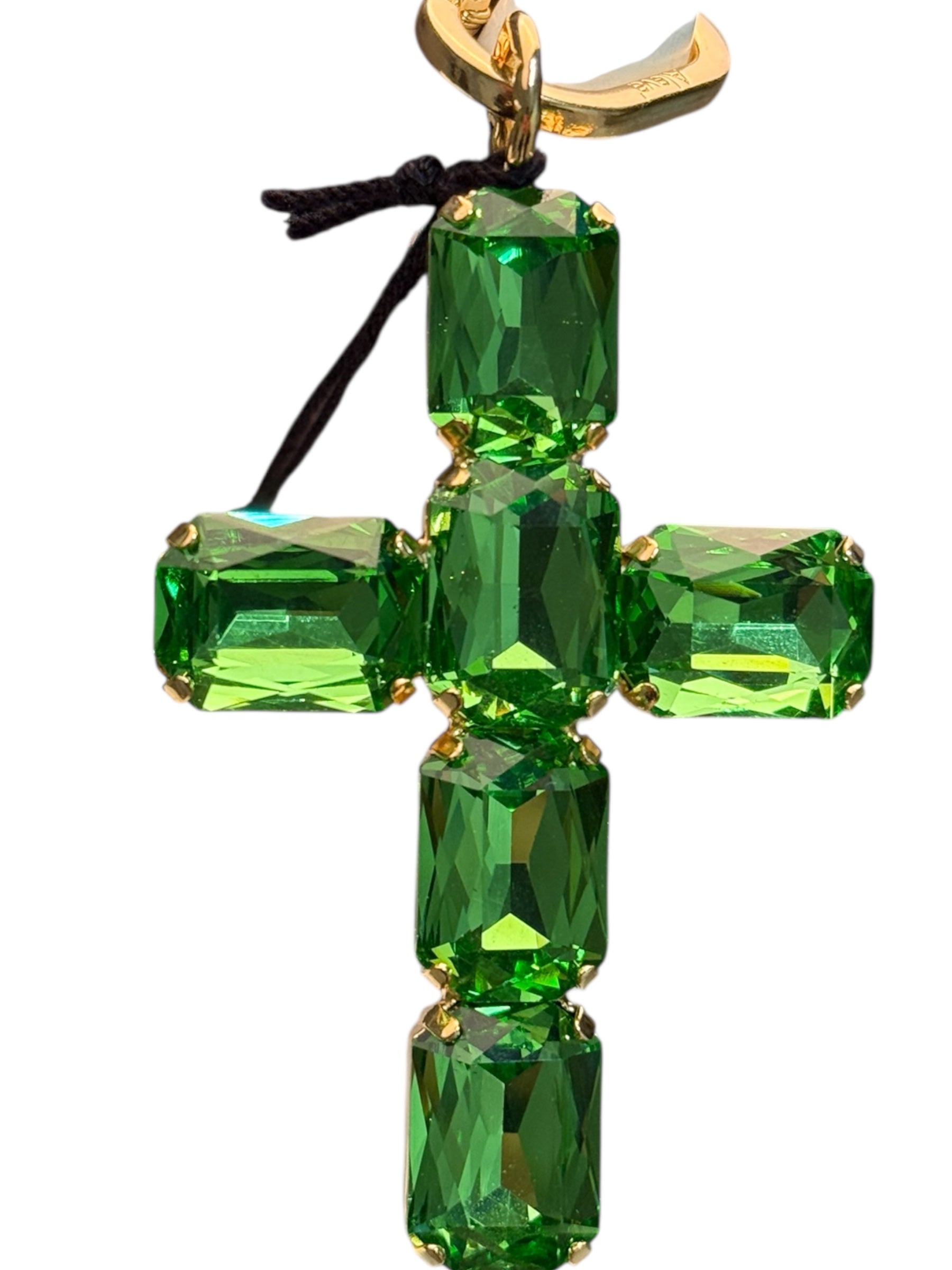 Alevà Bijoux – Ciondolo Croce Oro Princess Verde