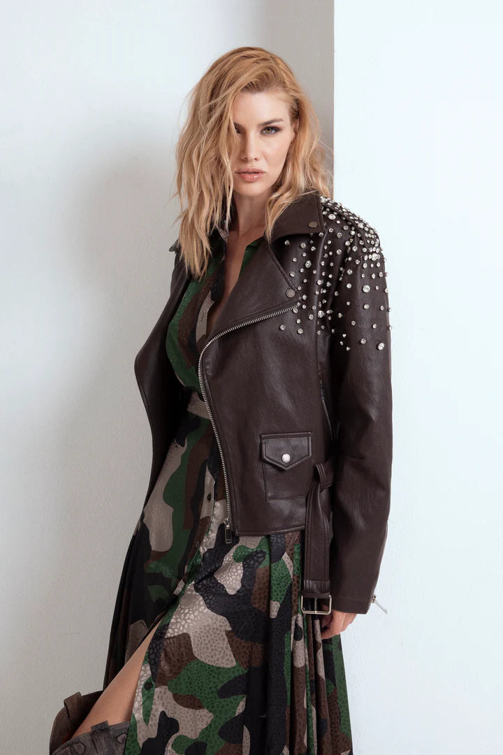 Nuova Collezione Biker in ecopelle con cristalli ricamati ODI ET AMO