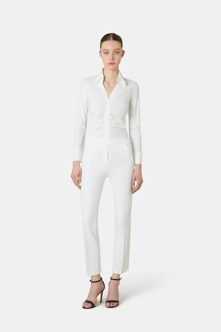 Pantalone Nuccia a trombetta in tessuto tecnico CHIARA BONI