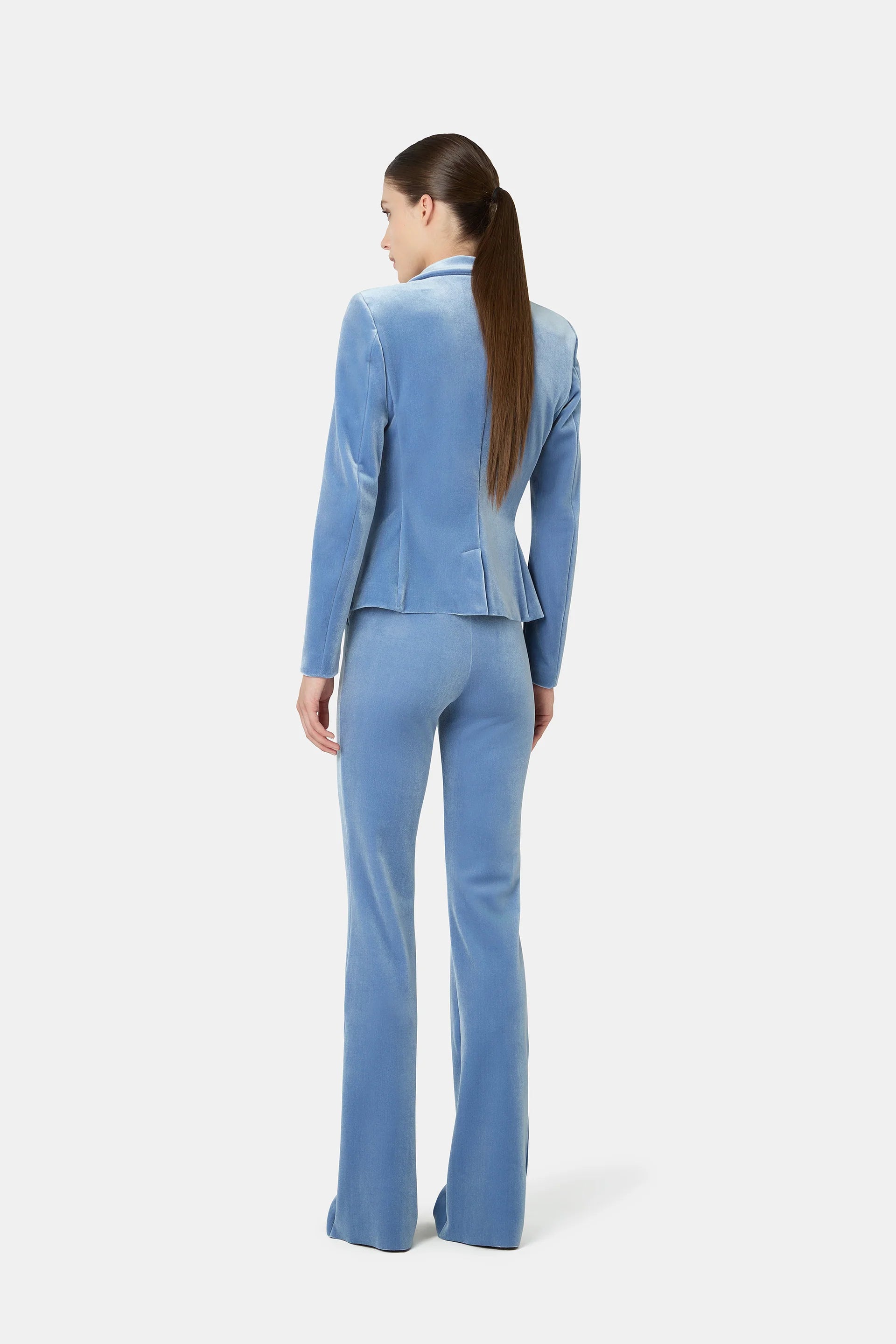 Pantalone Venusette a trombetta in velluto stretch CHIARA BONI