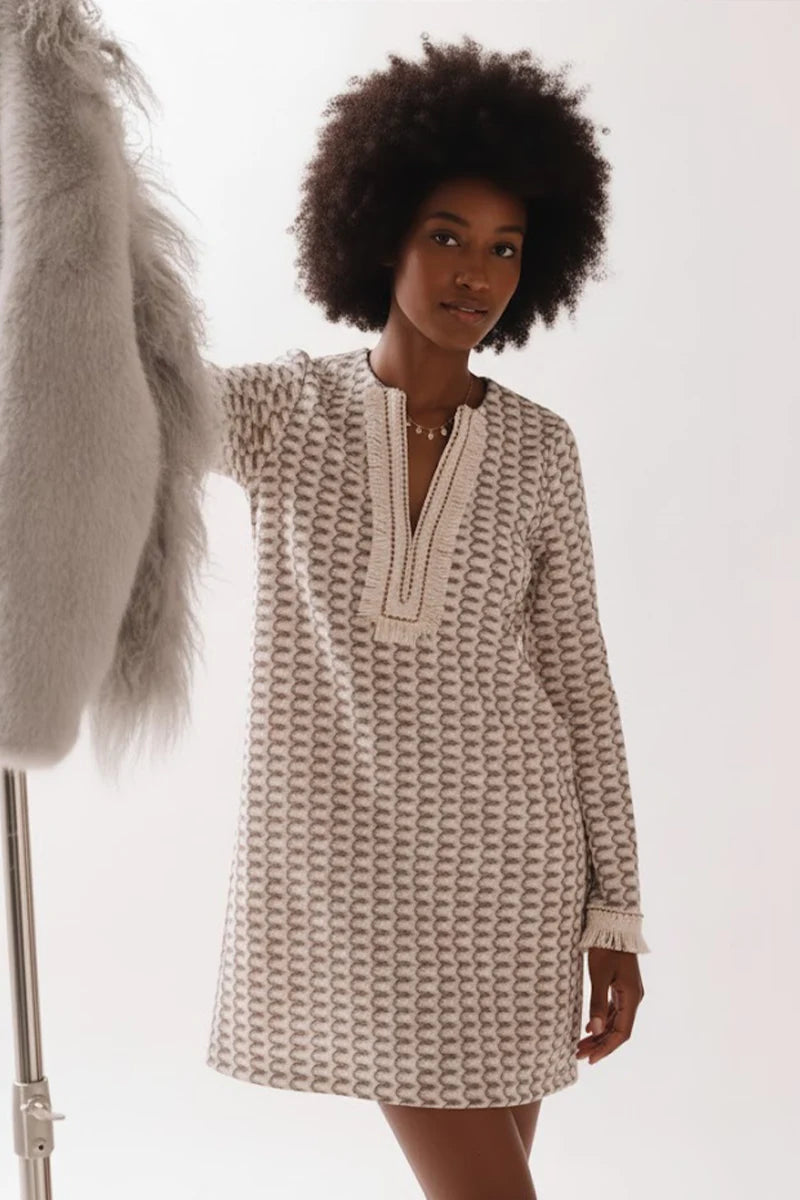 Abito svasato in tessuto Rachel fantasia PHO