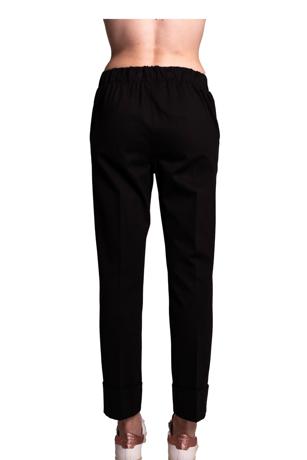 Pantaloni con risvolto in punto milano Z.O.E.