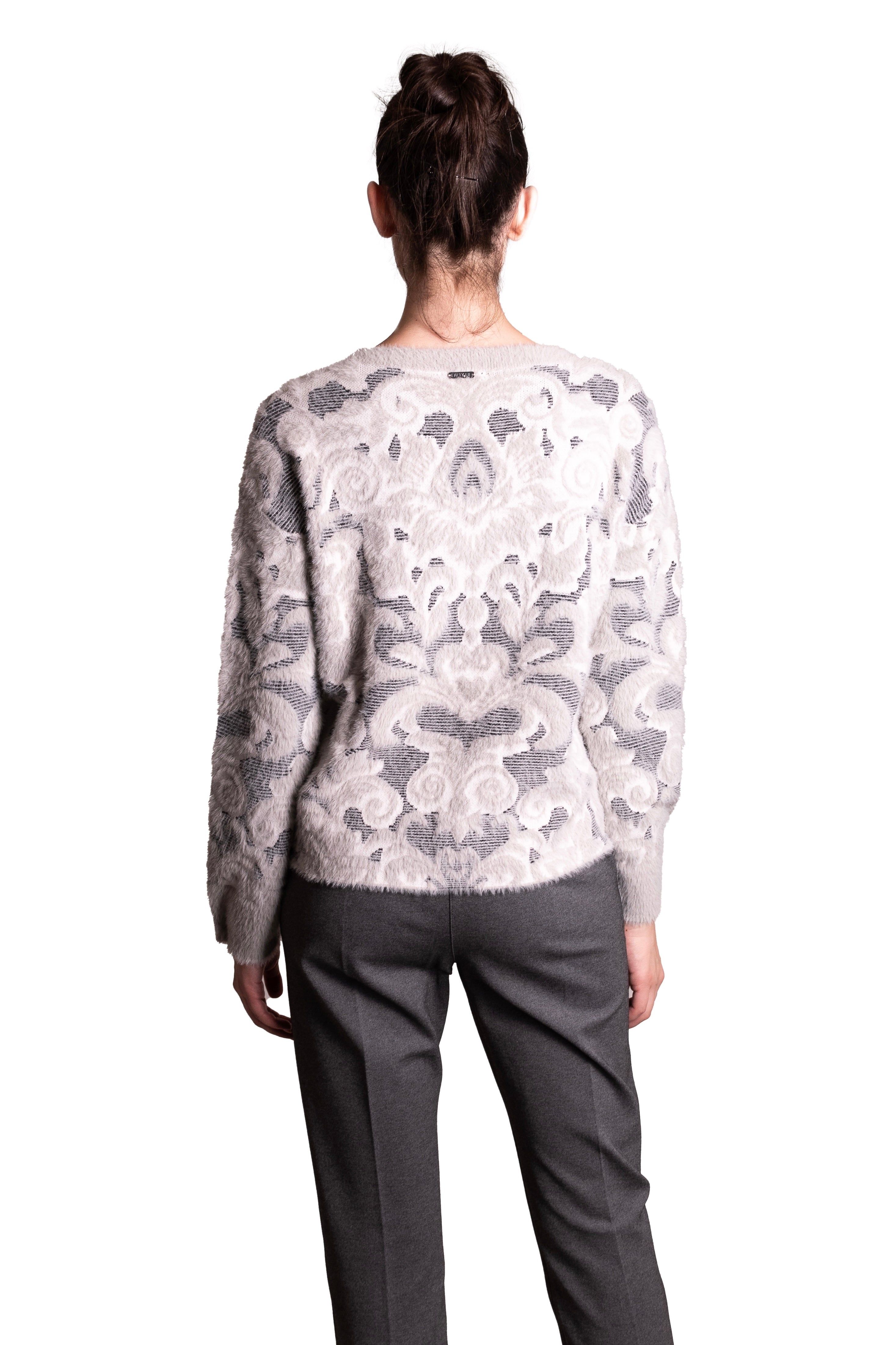 Maglia jacquard effetto pelo LAFTY LIE