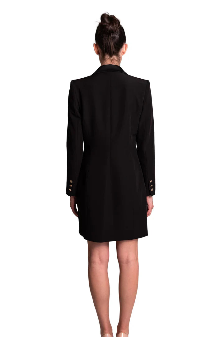 Abito robe-manteau con revers lucidi CLO'