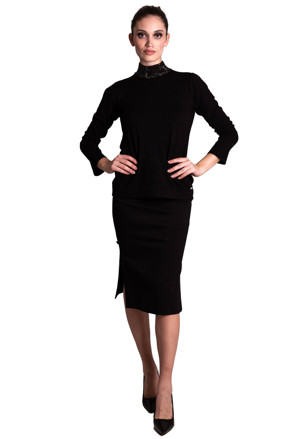 Gonna longuette con spacchi LAFTY LIE