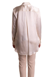 Camicia Di Raso In Seta Con Volant ATELIR LEGORA