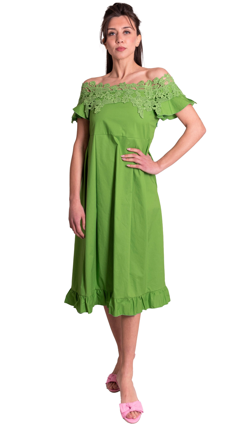 Abito Di Cotone Con Macramè MADDALENA DI LORENZO