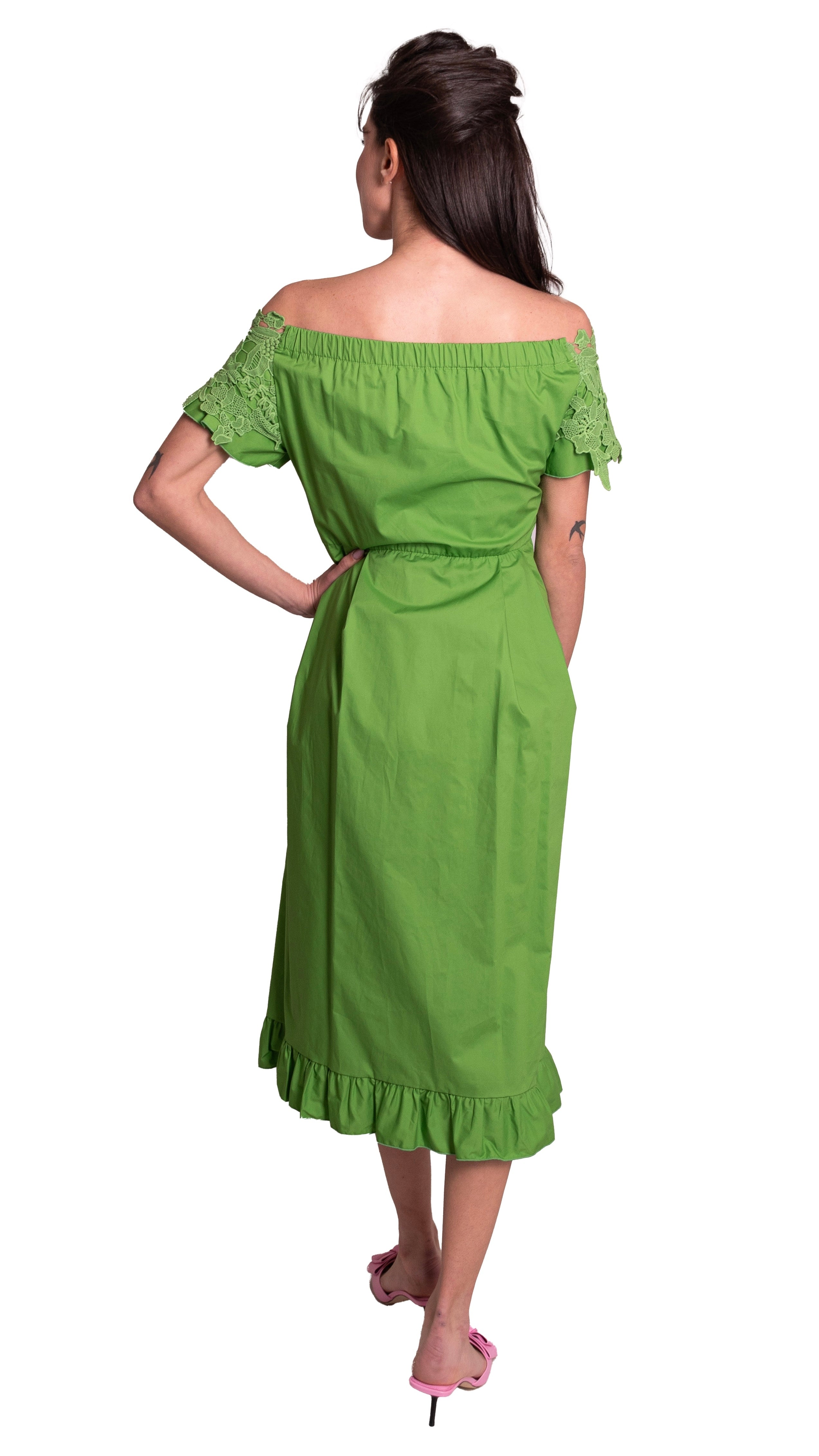 Abito Di Cotone Con Macramè MADDALENA DI LORENZO