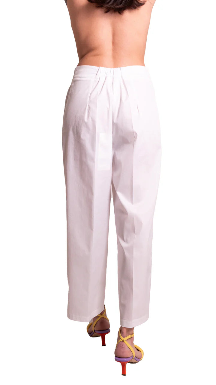 Pantaloni Cropped In Techno Cotone MADDALENA DI LORENZO