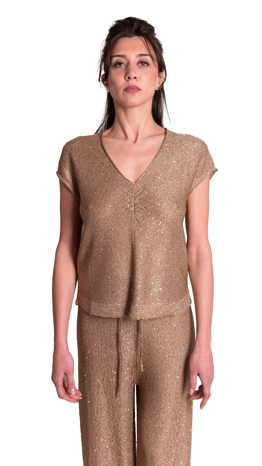 Maglia In Lurex Oro LAFTY LIE