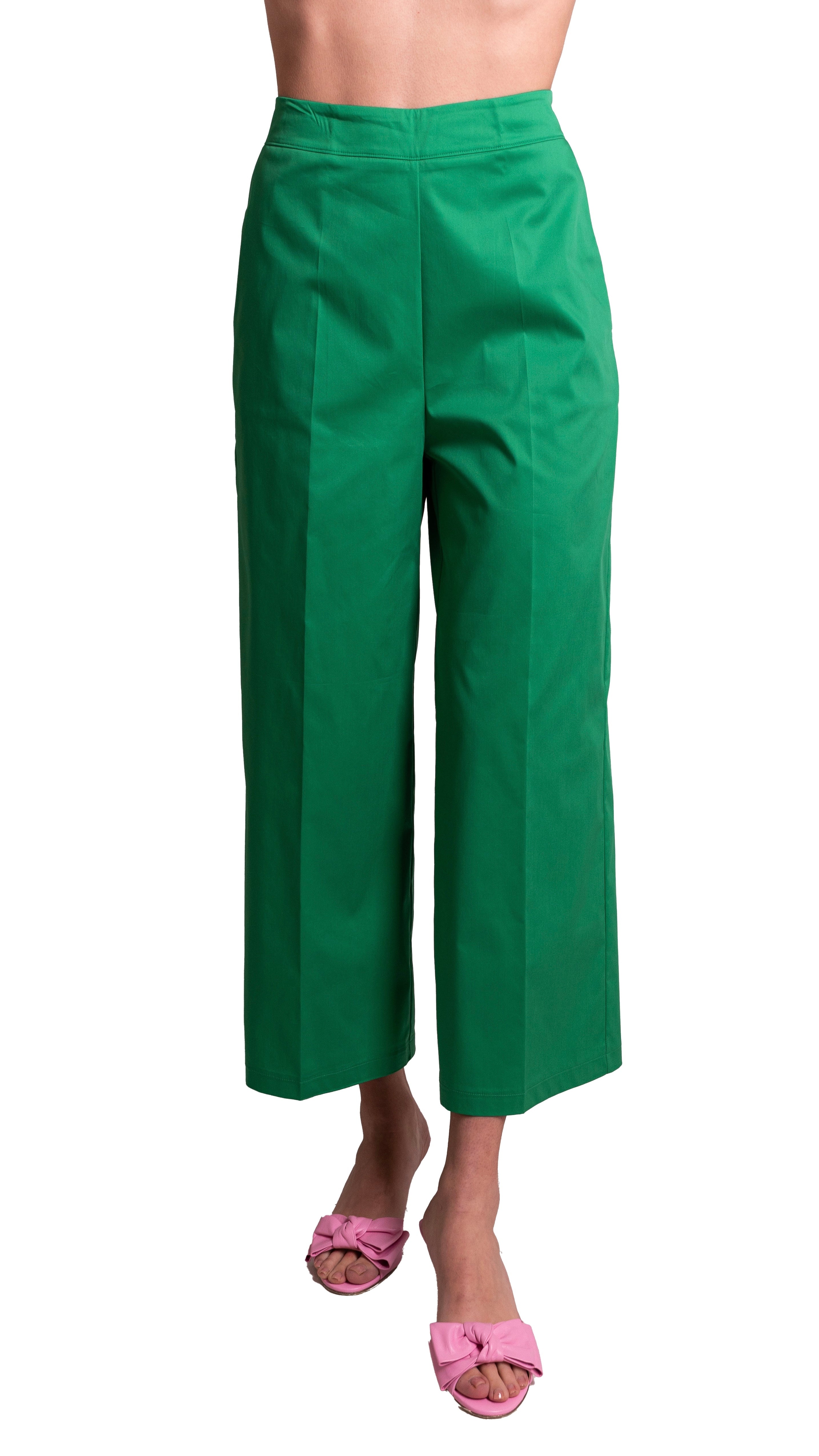 Pantaloni Cropped In Techno Cotone MADDALENA DI LORENZO