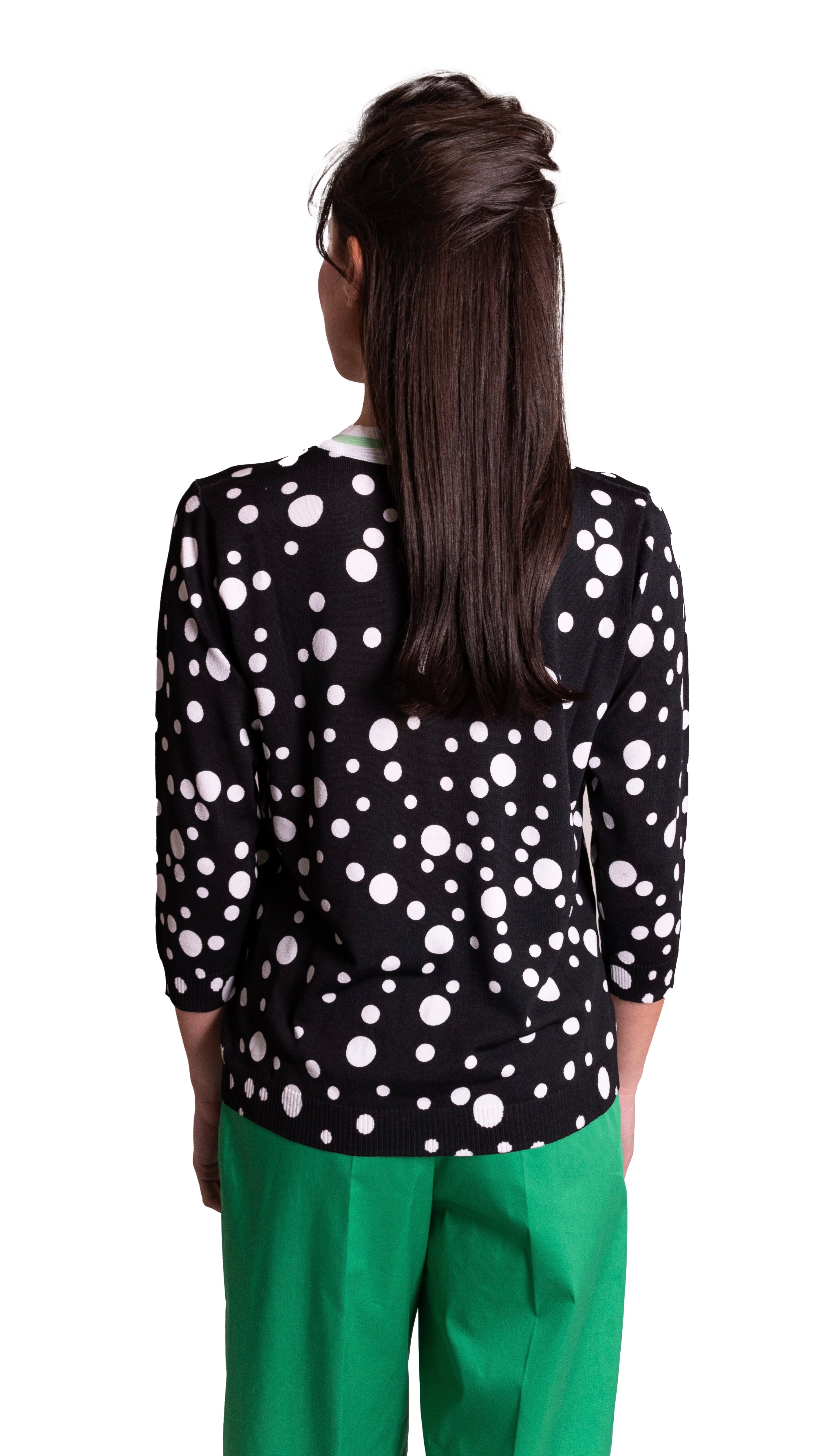 Cardigan In Viscosa Stampa A Pois ZOE