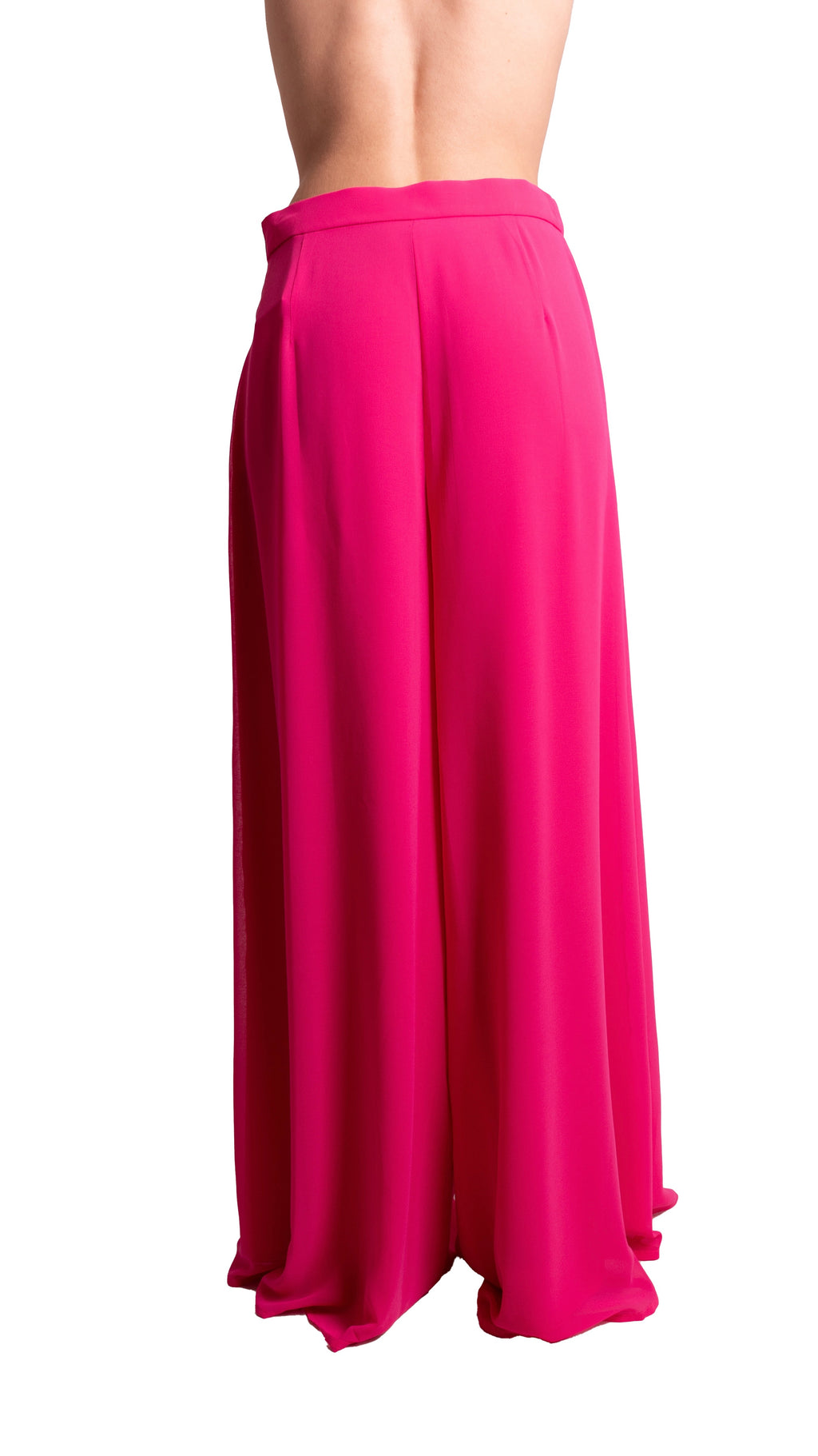 Pantaloni palazzo in georgette ALBA CONDE