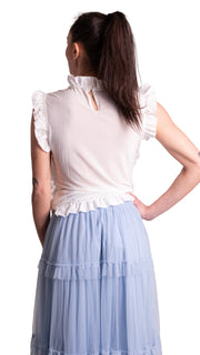 Blusa con rouches PAPERLACE