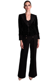 Giacca di velluto dettaglio fiocchi CLO'