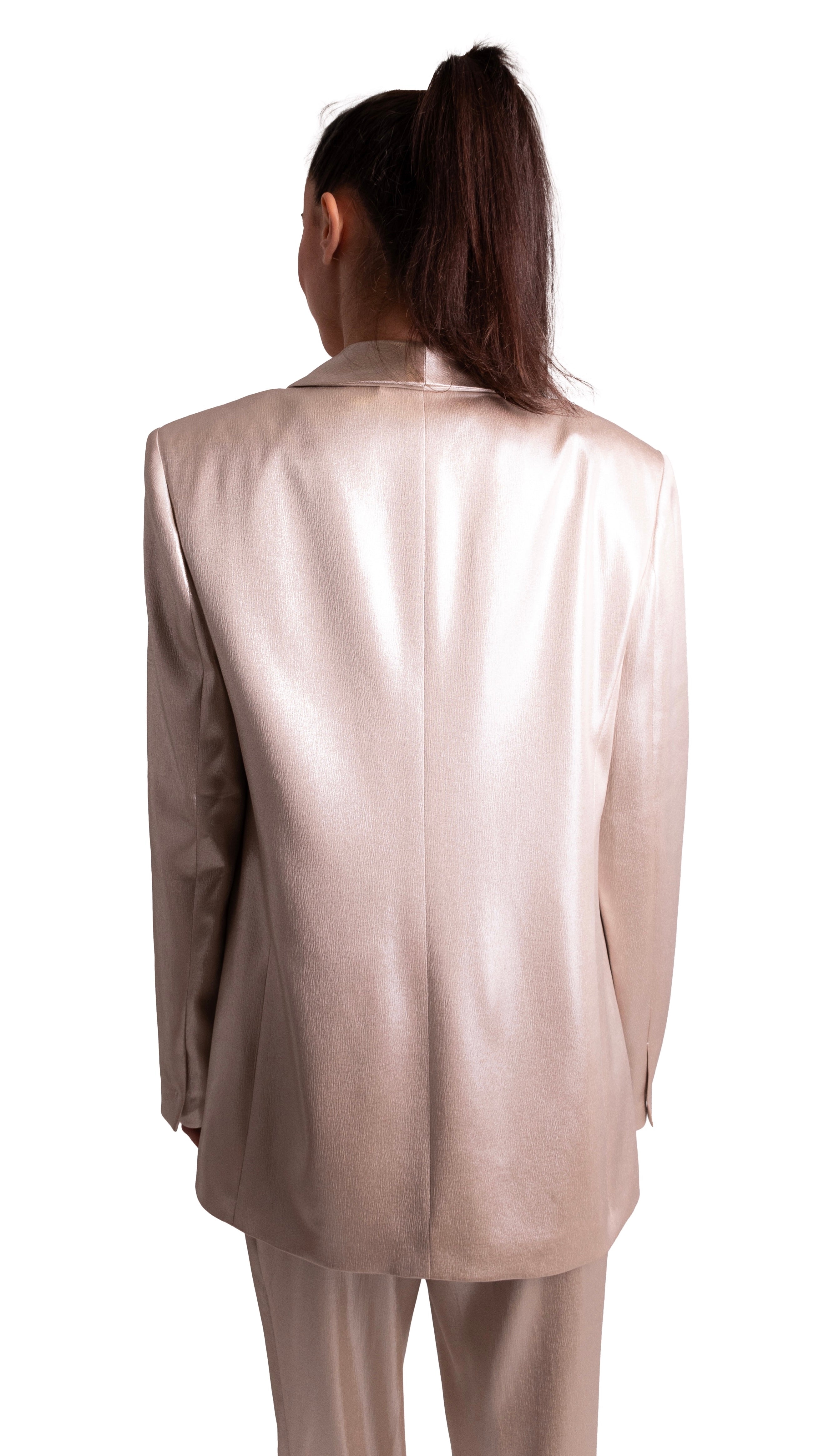 Giacca blazer in tessuto satinato GENNY