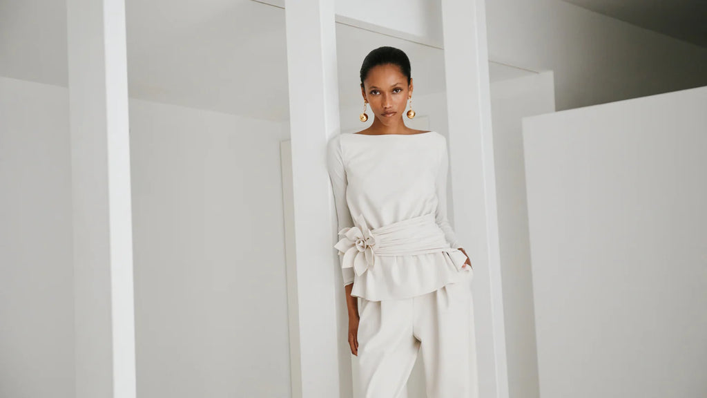 Spilla Fiore Grande in tessuto CHIARA BONI