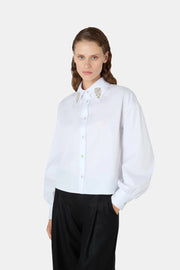 Nuova Collezione Camicia Pefil In Cotone con dettagli gioiello CHIARA BONI
